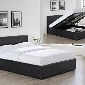 New Dream Brand-New Ottoman Storage Gas Lift Up Beds 4ft6 Double Faux Leather